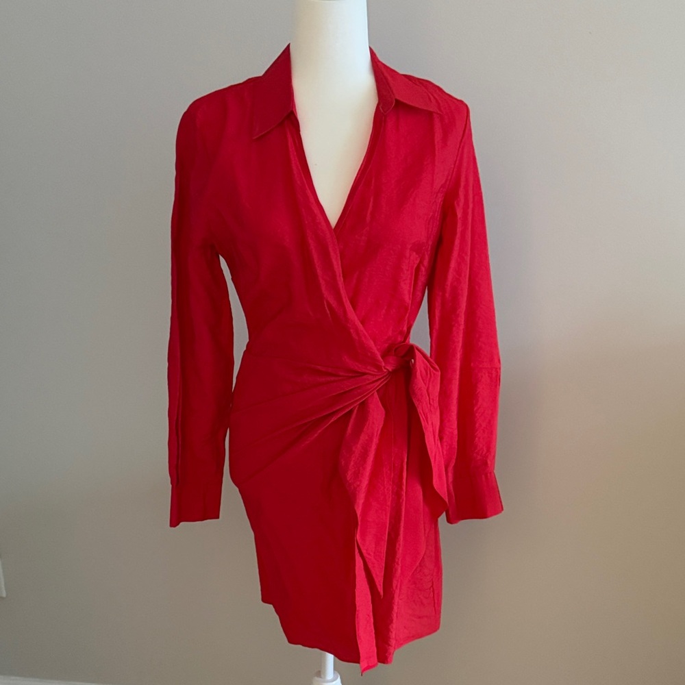 Red Wrap Dress